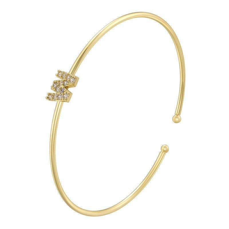 Letter Zirkonia Armband