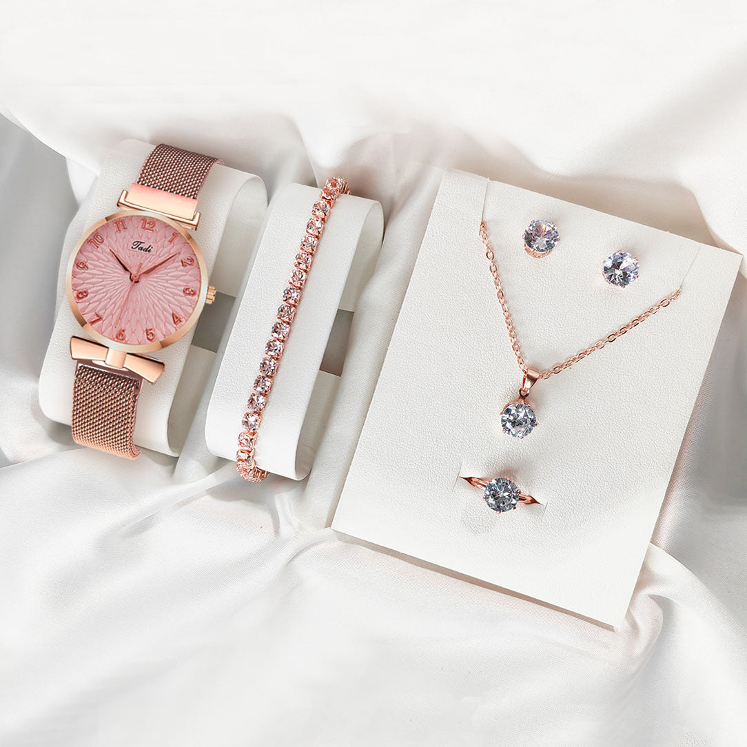 Stijlvolle horloge en sieradenset