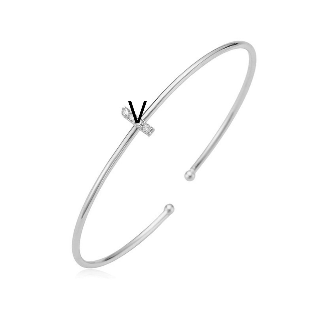 Letter Zirkonia Armband