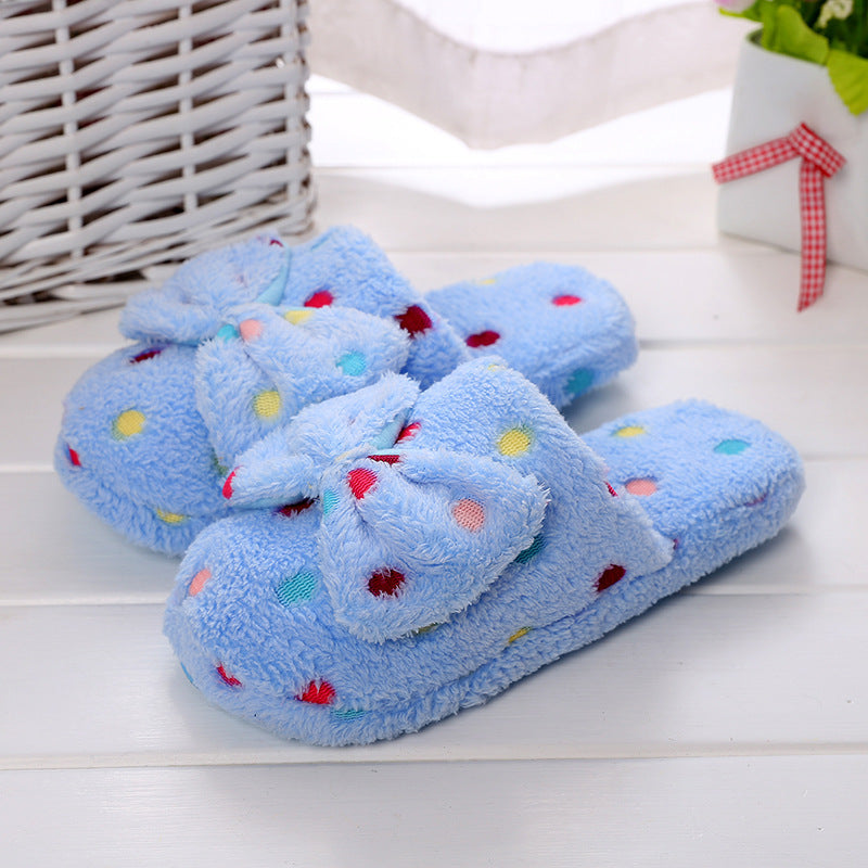 Comfortabele Katoenen Pantoffels met Strik