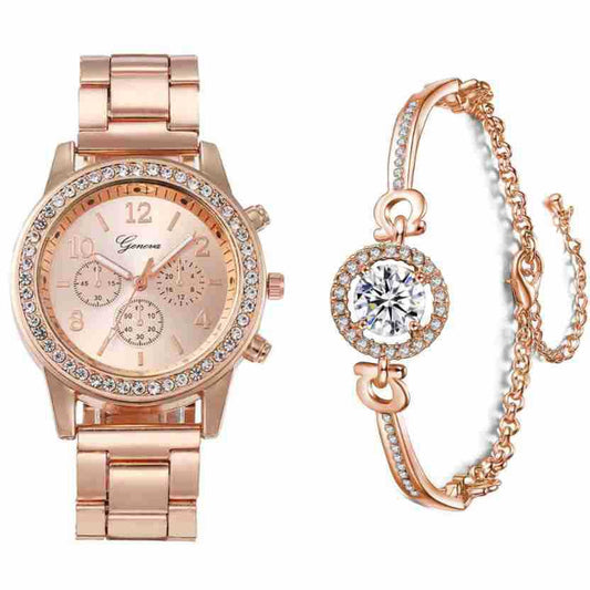 Koppelhorloge met stalen band