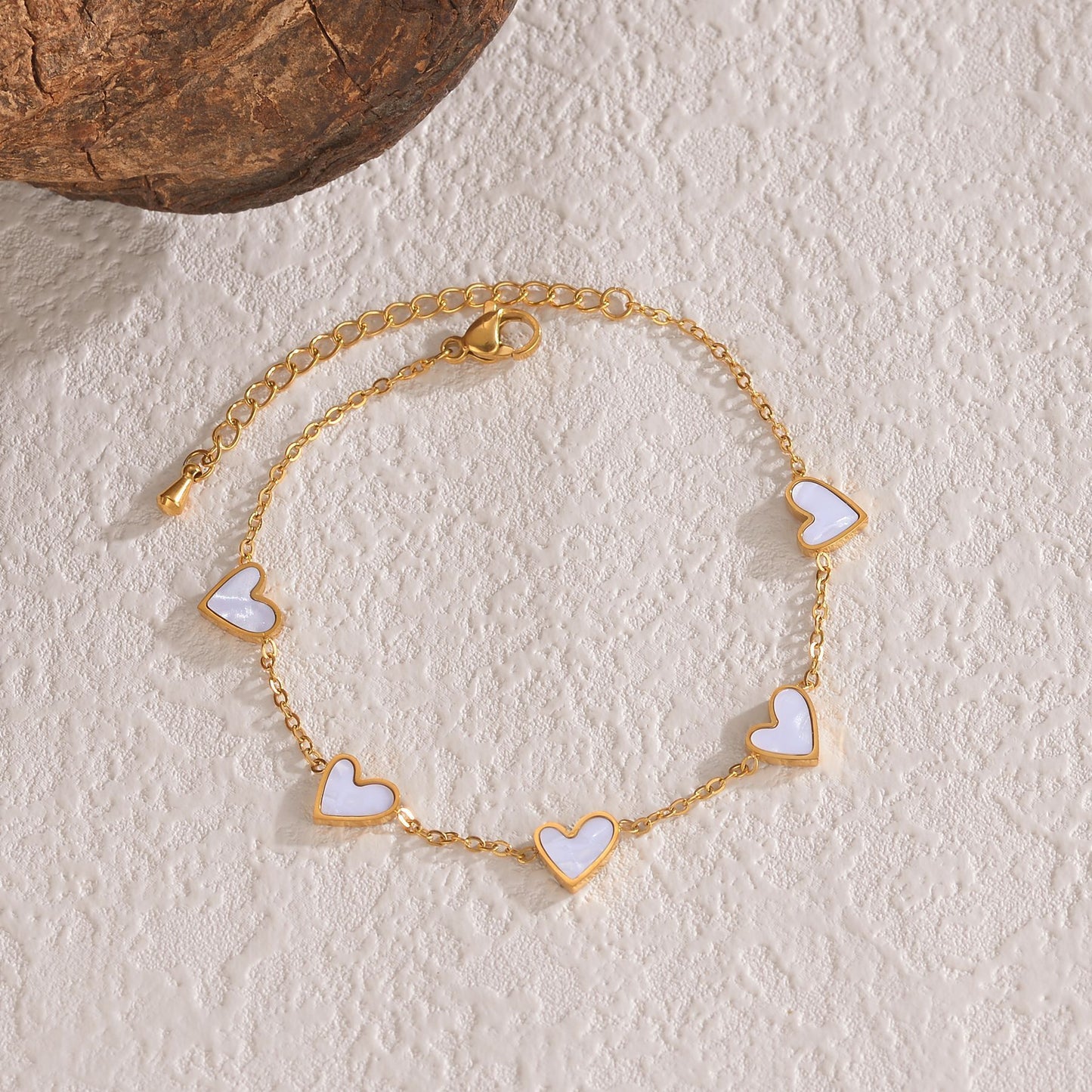 Druppelvormige Hart Armband