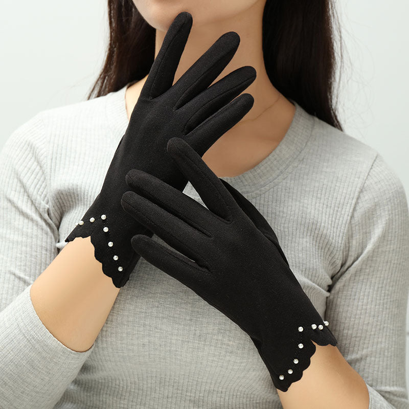Dunne dameshandschoenen met touchscreen