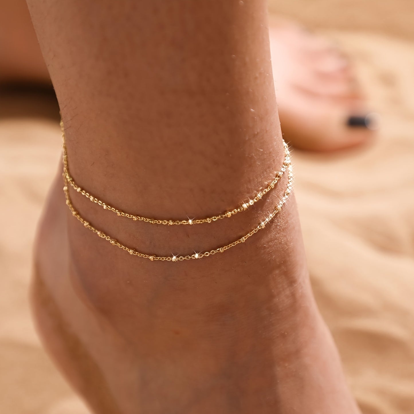 Enkelbandje in Strandstijl