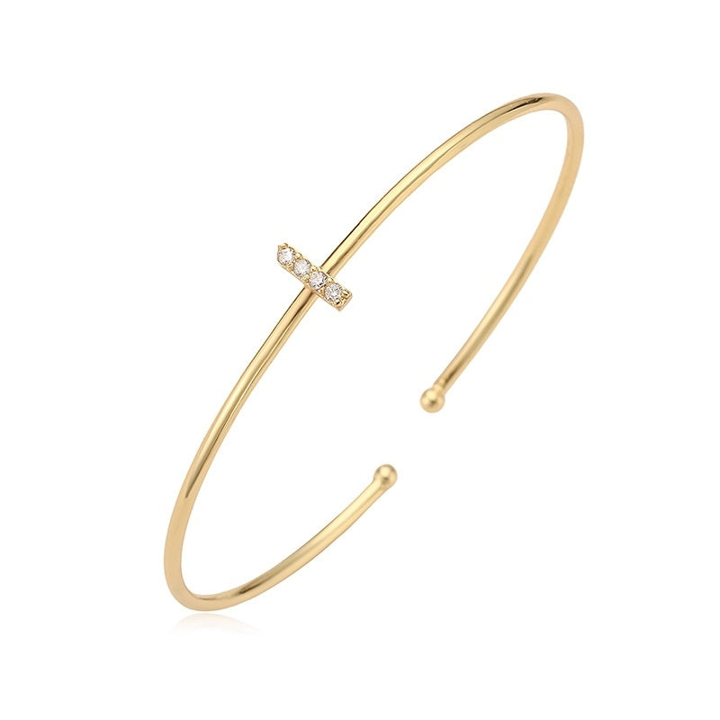 Letter Zirkonia Armband