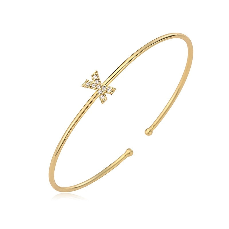 Letter Zirkonia Armband