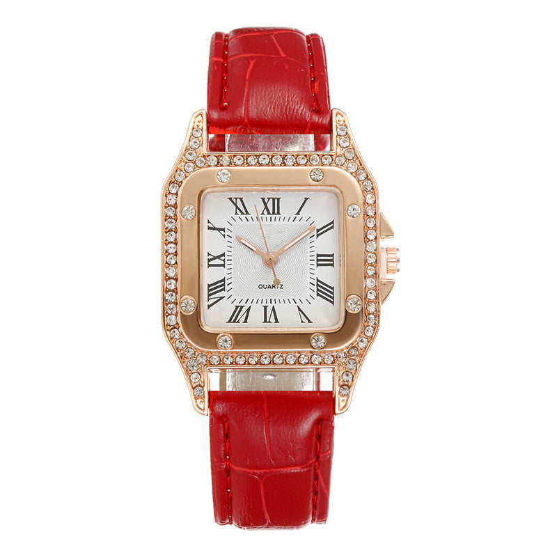 Damesset Horloge en Strass-steentjes armband