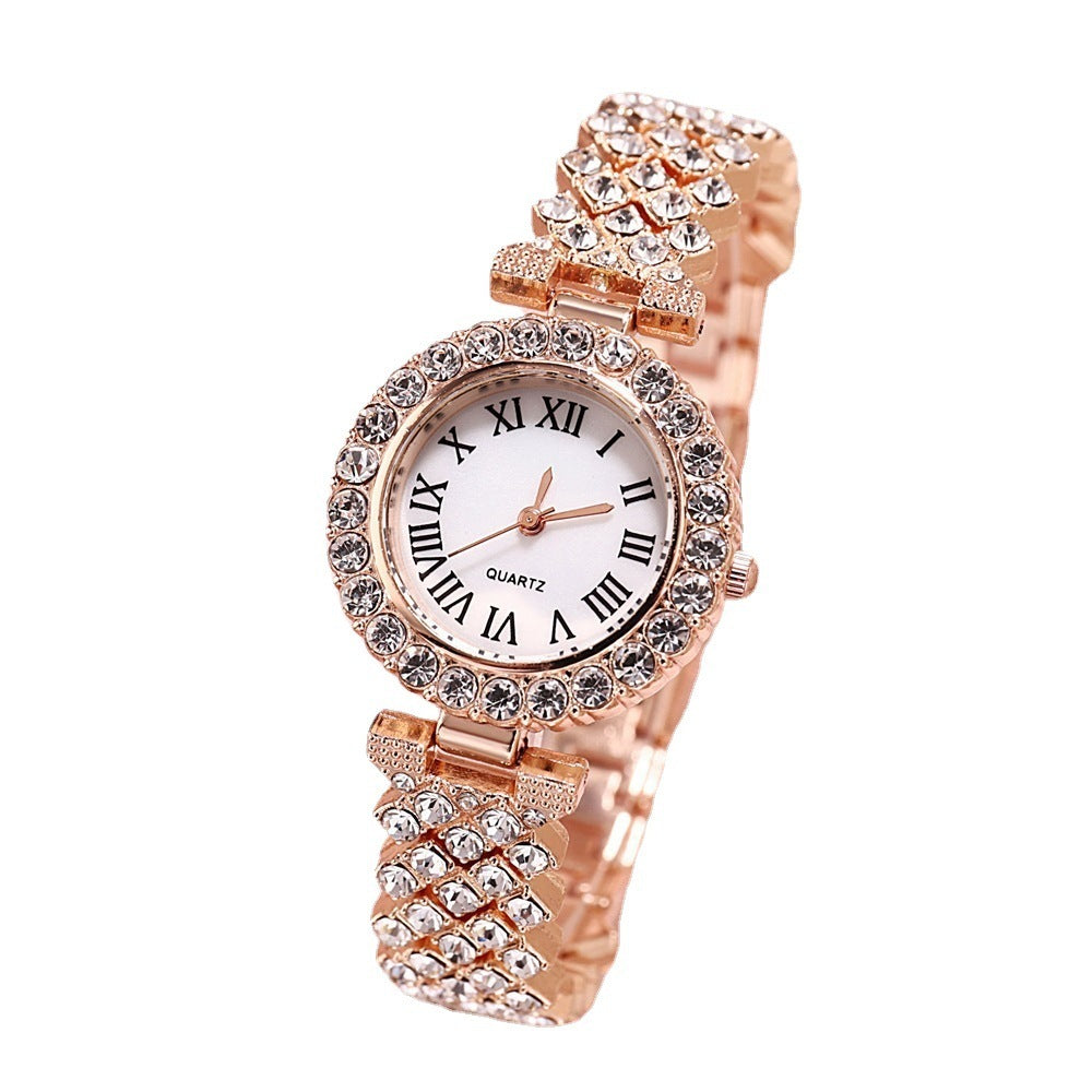 Luxe dames quartz horloge met bijpassende armband