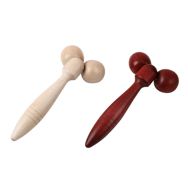 Handmatig Houten Massageapparaat Gezichtsroller Wervelkolommassage