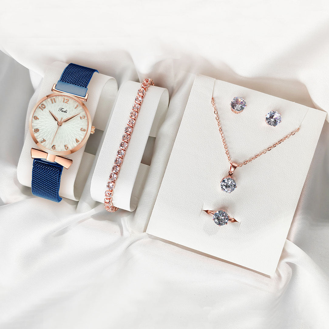Stijlvolle horloge en sieradenset