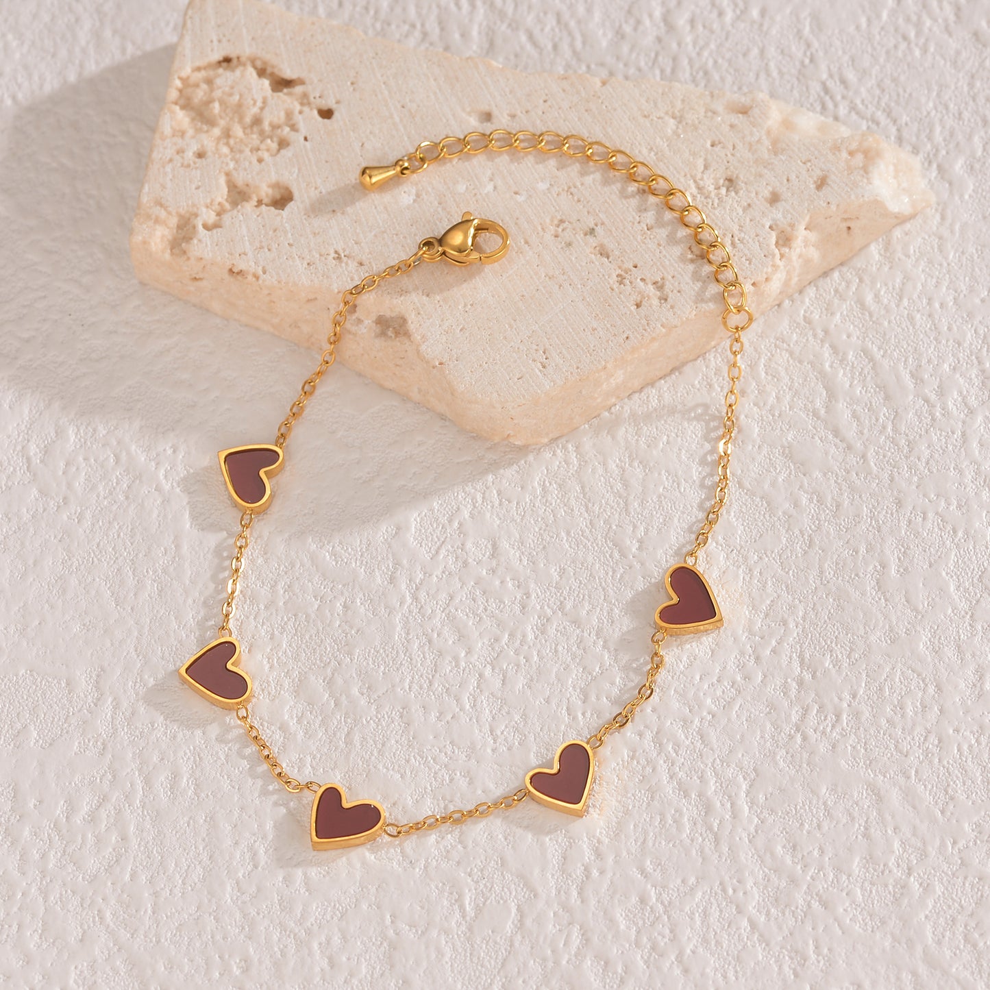 Druppelvormige Hart Armband