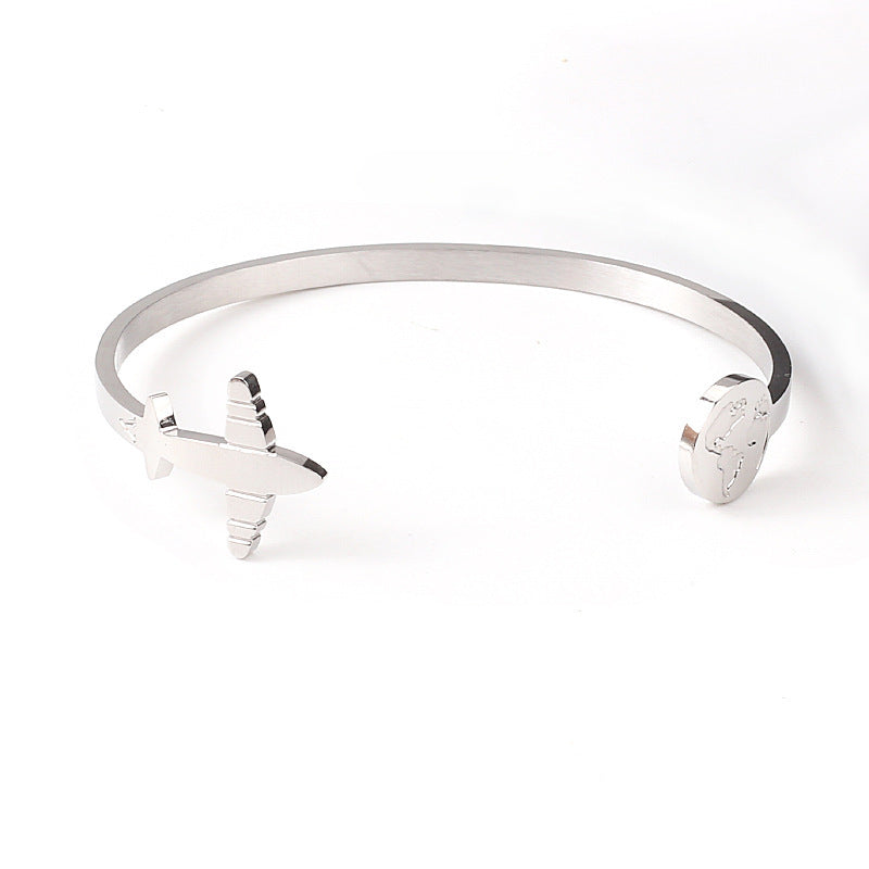 Vliegtuig Armband van Titaniumstaal