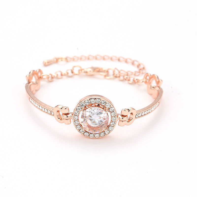 Damesset Horloge en Strass-steentjes armband