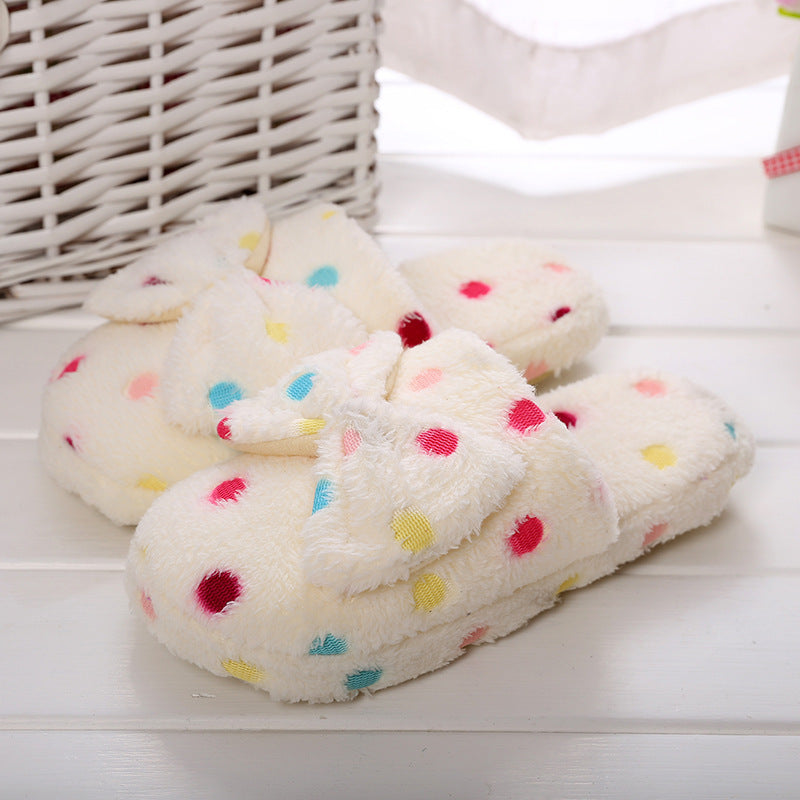 Comfortabele Katoenen Pantoffels met Strik