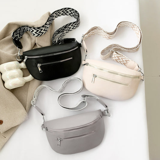 Zachte Leren Crossbody Schoudertas