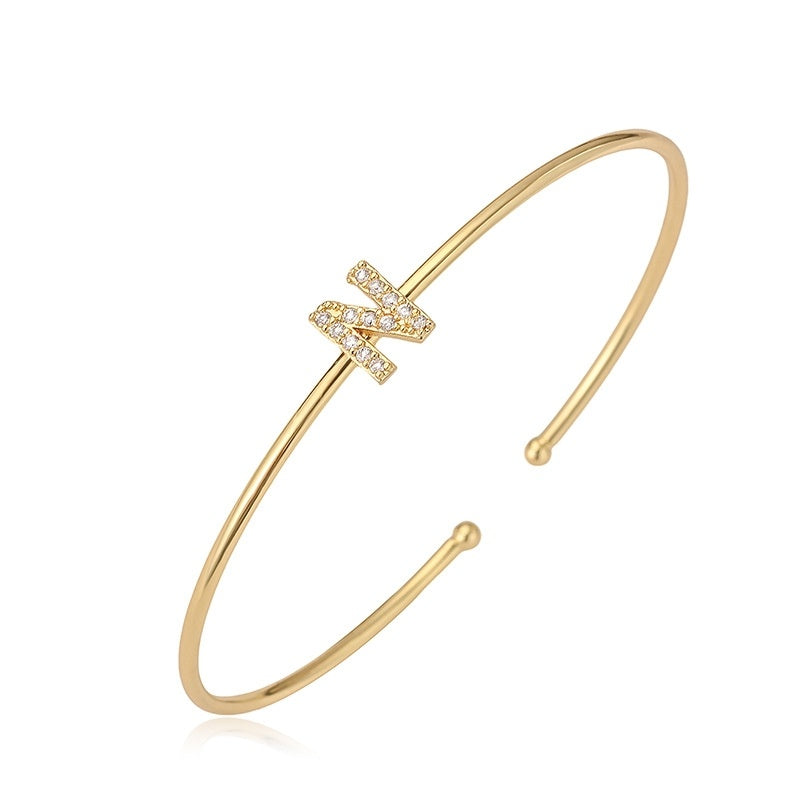 Letter Zirkonia Armband