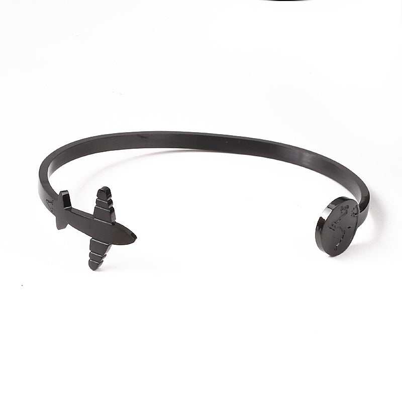 Vliegtuig Armband van Titaniumstaal