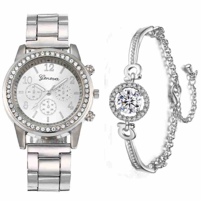 Koppelhorloge met stalen band