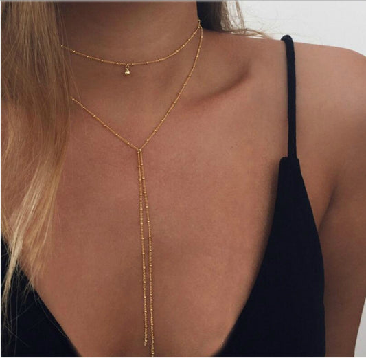 Eenvoudige ketting retro sleutelbeenketting