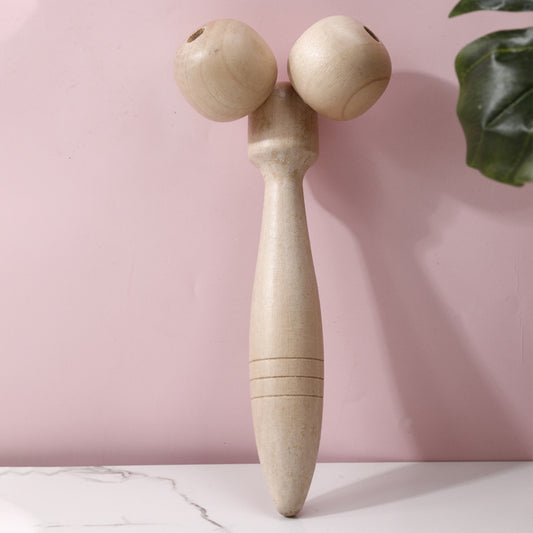 Handmatig Houten Massageapparaat Gezichtsroller Wervelkolommassage