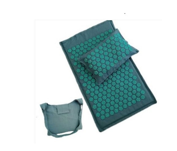 Lotus Spijkermat Kokospalm Acupressuurmat met Boekweit Massagekussen