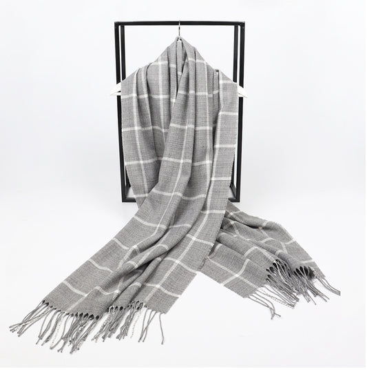 Geruite kasjmir look sjaal