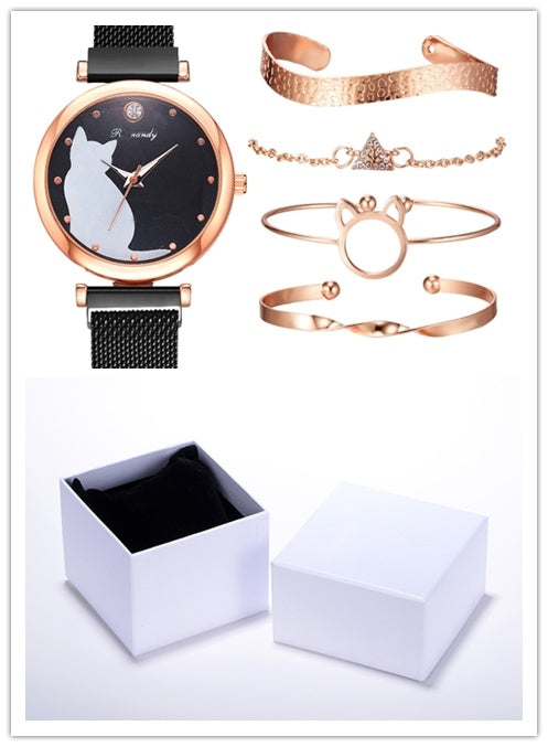 Dames horloge- en armbandenset