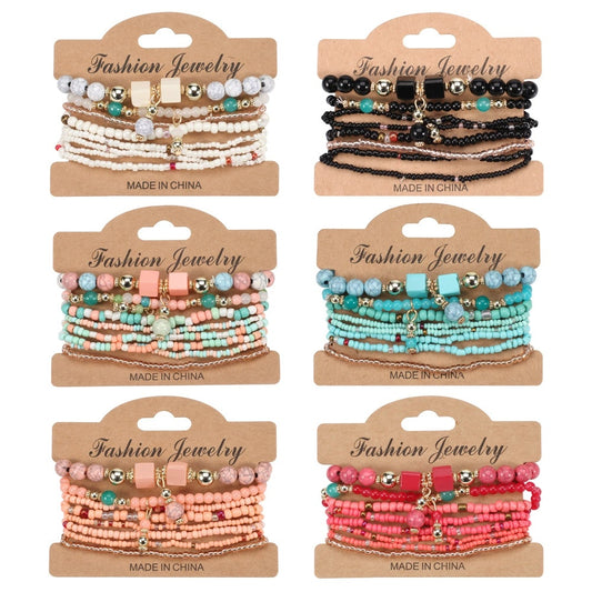 Handgemaakte Kralenarmbanden Set voor Dames