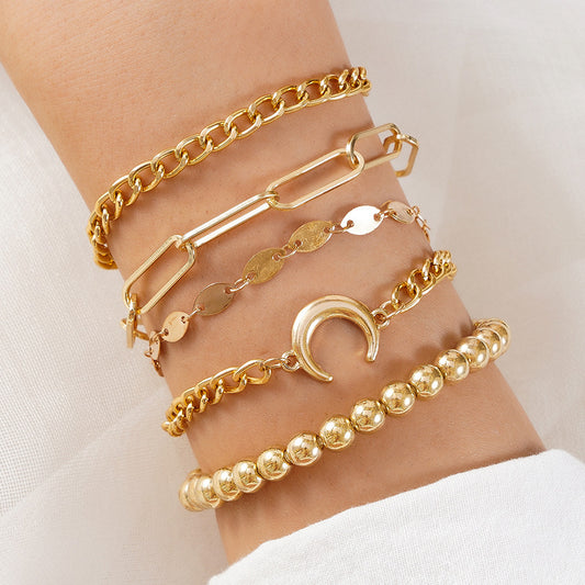 5-delige Armbandenset van Metaallegering