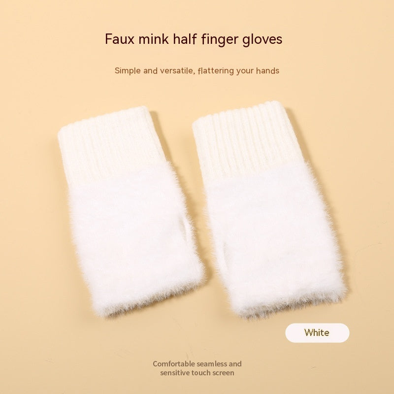 Dames Gebreide Fingerless Handschoenen