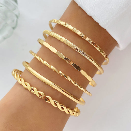 Bohemian Metalen Schakelarmbandenset voor Vrouwen