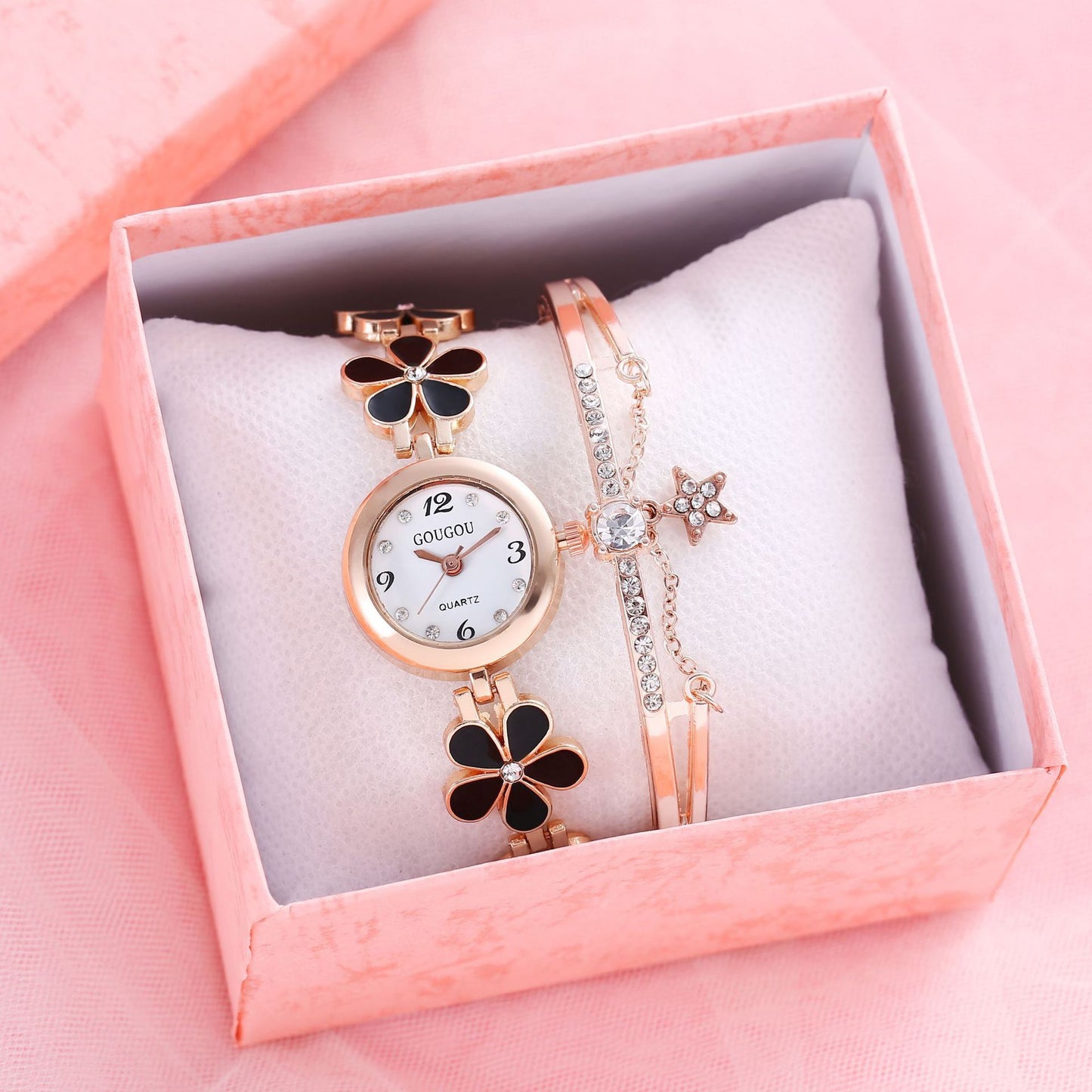 Armbandhorloge met Bloemen