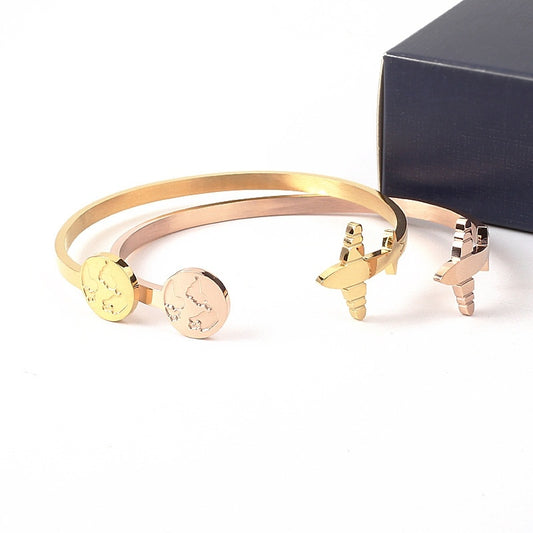 Vliegtuig Armband van Titaniumstaal