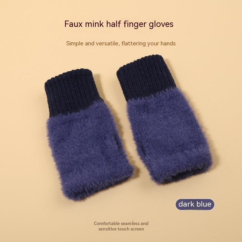 Dames Gebreide Fingerless Handschoenen
