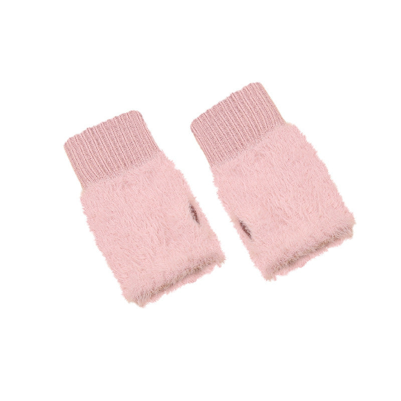 Dames Gebreide Fingerless Handschoenen