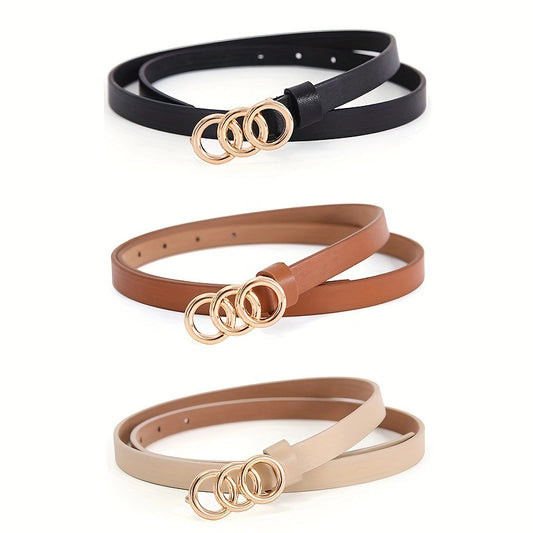 Damesriem met 3 Ringen