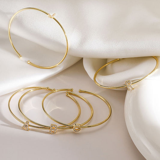 Letter Zirkonia Armband