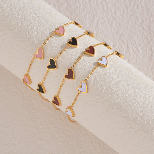 Druppelvormige Hart Armband